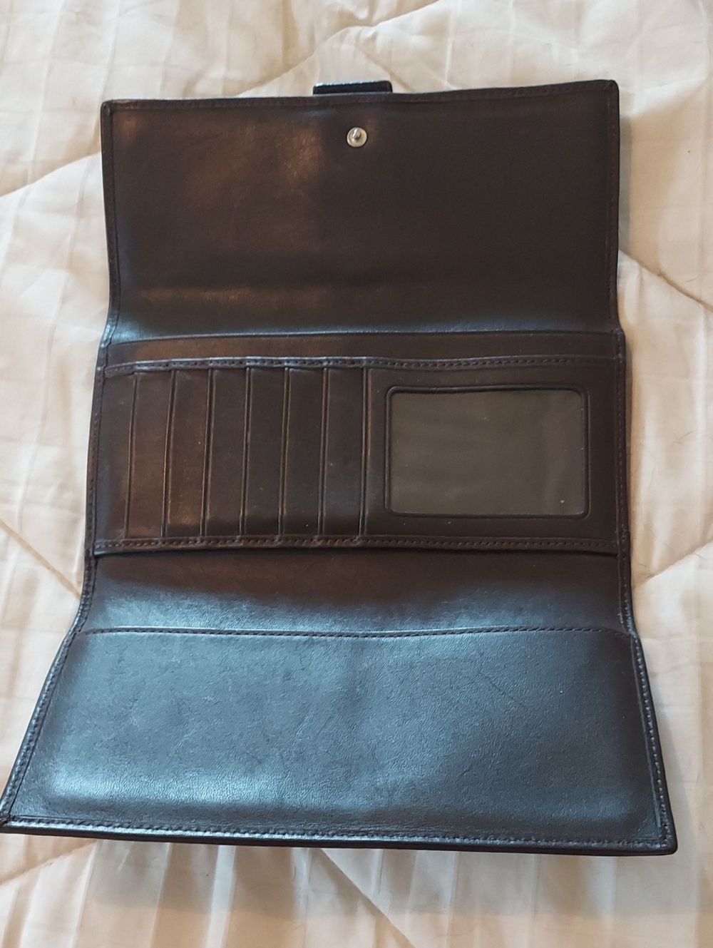 Brown Monogram Coach Wallet - Picture 2 of 7